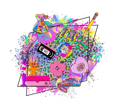 90's Flashback Holo Sticker