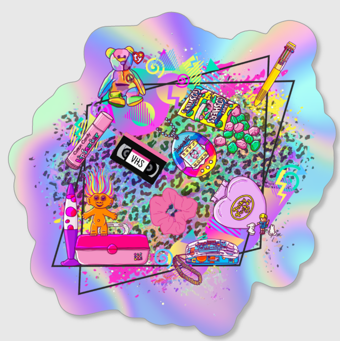 90's Flashback Holo Sticker