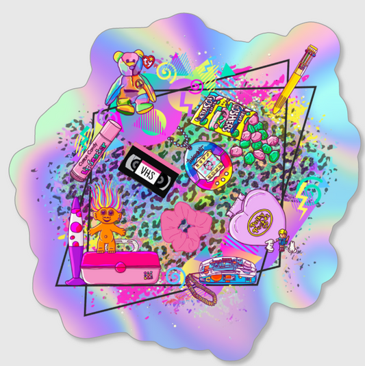 90's Flashback Holo Sticker