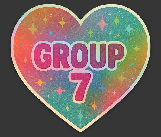 Holographic Group 7 Sticker