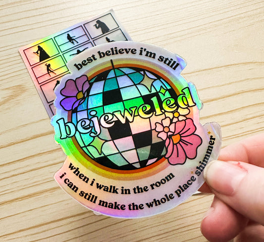 Bejeweled Holo Sticker