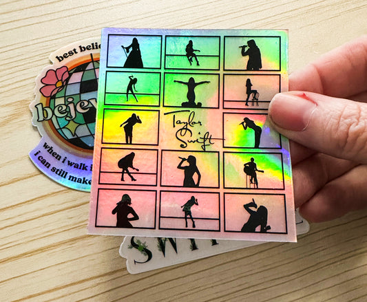 Eras Poses Holo Sticker