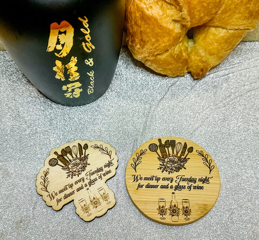 Tuesday Night Dinner Magnet and/or Coaster
