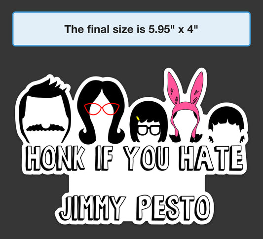 Jimmy Pesto Car Magnet
