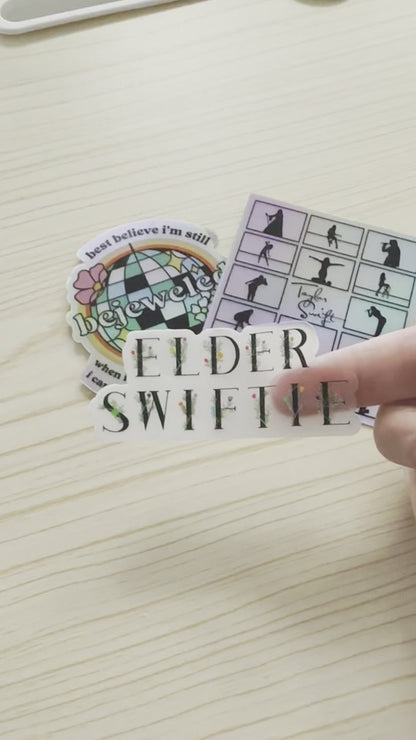 Elder Swiftie Clear Sticker