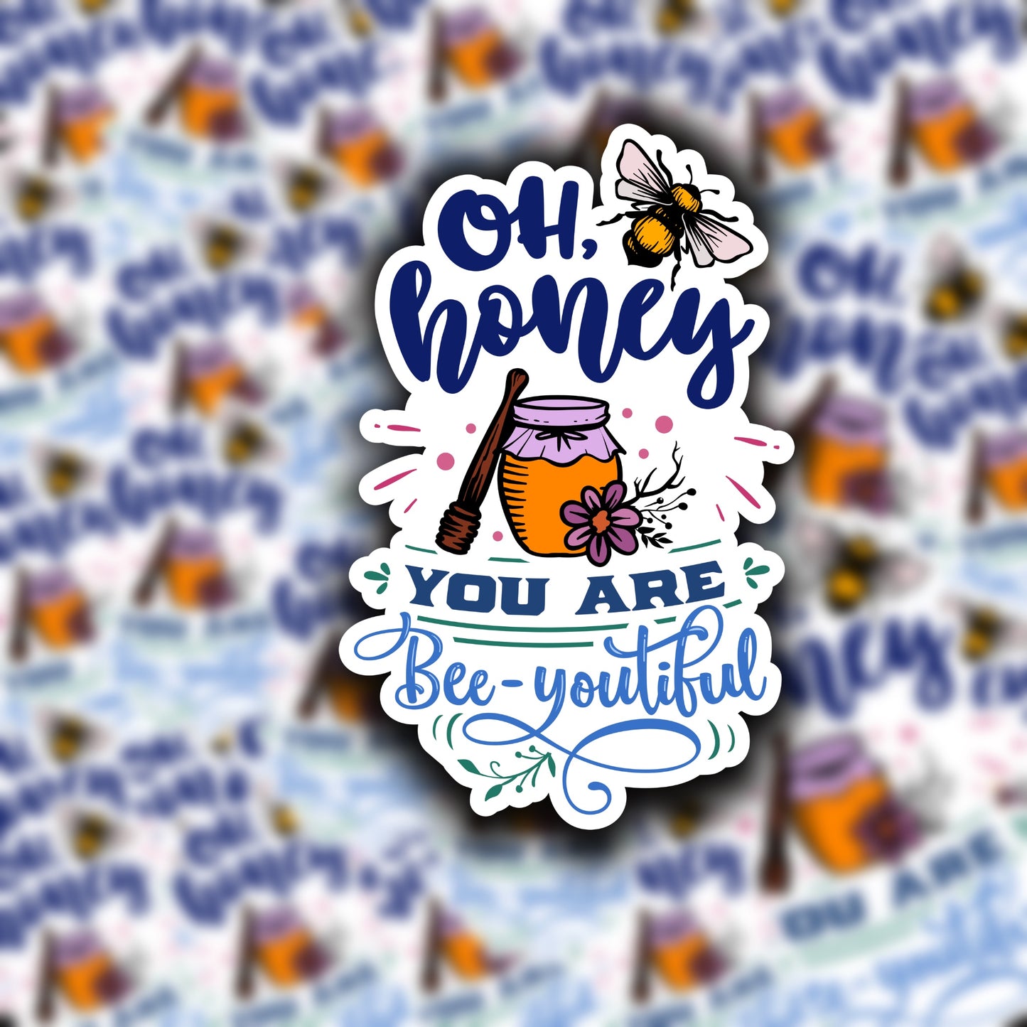 Bee-youtiful - Sticker or Magnet